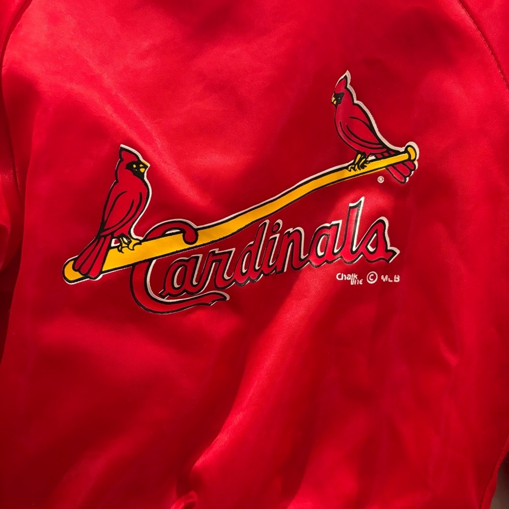 St. Louis Cardinals Vintage Bomber Jacket Kids - Picture 3 of 7